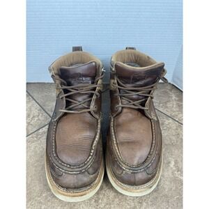 Twisted X Wedge Sole Boots Mens 12M Oiled Saddle Chukka Driving Shoes MCA0007